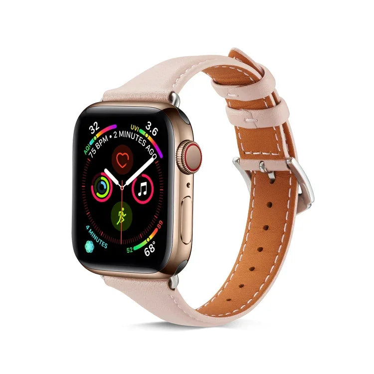 Universelles, dünnes Lederarmband für Apple Watch 3 / 2 / 1. Generation (38 mm).