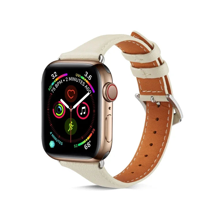 Universelles, dünnes Lederarmband für Apple Watch 3 / 2 / 1. Generation (38 mm).