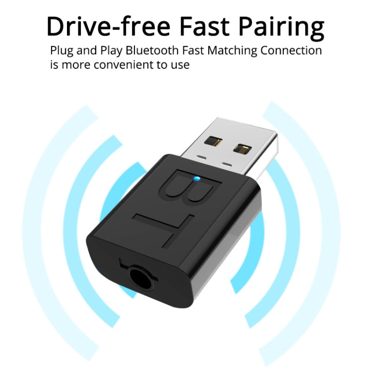 BT005 5.0 USB Bluetooth Empfänger Lautsprecher Verstärker AUX Audio I Auto Wireless Stereo Bluetooth Stick Adapter