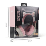 Niedliche Katzenohren Bluetooth 5.0 Kopfhörer Faltbare On-Ear Stereo Kabelloses Headset mit Mikrofon / LED-Licht / FM-Radio / TF-Karte, SYA00833501F, SYA00833501A, SYA00833501B, SYA00833501C, SYA00833501D, SYA00833501E