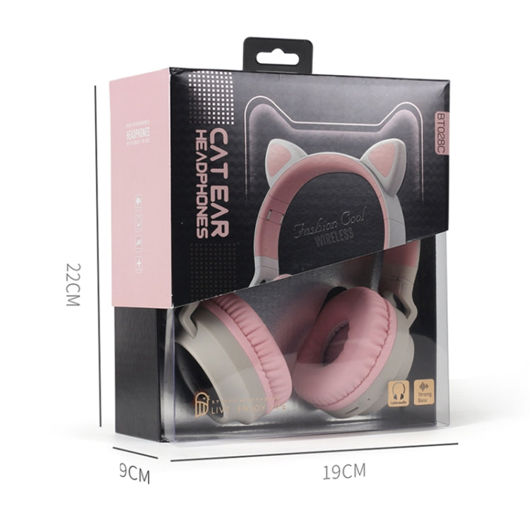 Niedliche Katzenohren Bluetooth 5.0 Kopfhörer Faltbare On-Ear Stereo Kabelloses Headset mit Mikrofon / LED-Licht / FM-Radio / TF-Karte, SYA00833501F, SYA00833501A, SYA00833501B, SYA00833501C, SYA00833501D, SYA00833501E