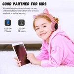Niedliche Katzenohren Bluetooth 5.0 Kopfhörer Faltbare On-Ear Stereo Kabelloses Headset mit Mikrofon / LED-Licht / FM-Radio / TF-Karte, SYA00833501F, SYA00833501A, SYA00833501B, SYA00833501C, SYA00833501D, SYA00833501E