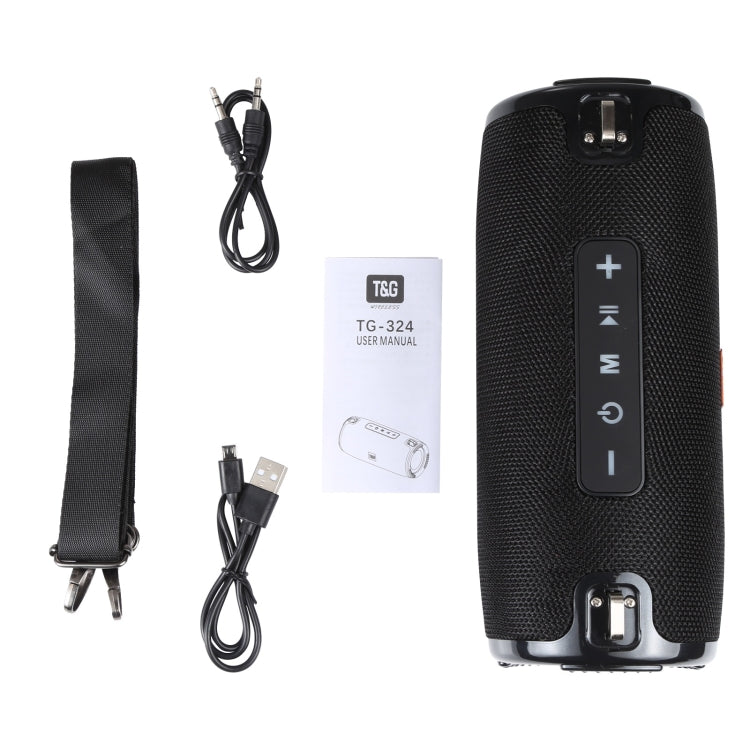 T&G TG125 Tragbarer Säulenlautsprecher 20W Bluetooth-Lautsprecher Musik-Player Lautsprecherbox mit FM Radio Aux TF Subwoofer Basslautsprecher