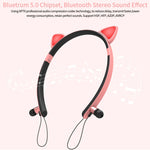 ZW29 Katzenohren Stereo Sound HIFI Modisch Outdoor Tragbar Sport Kabelloses Bluetooth Headset mit Mikrofon & LED-Licht Leuchtend