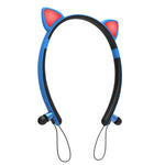 ZW29 Katzenohren Stereo Sound HIFI Modisch Outdoor Tragbar Sport Kabelloses Bluetooth Headset mit Mikrofon & LED-Licht Leuchtend