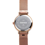 Skmei 1595 Mode Elegante Skalenfreie Edelstahl-Mesh-Armband Damenuhr Wasserdichte Business Studenten Quarzuhr Damen