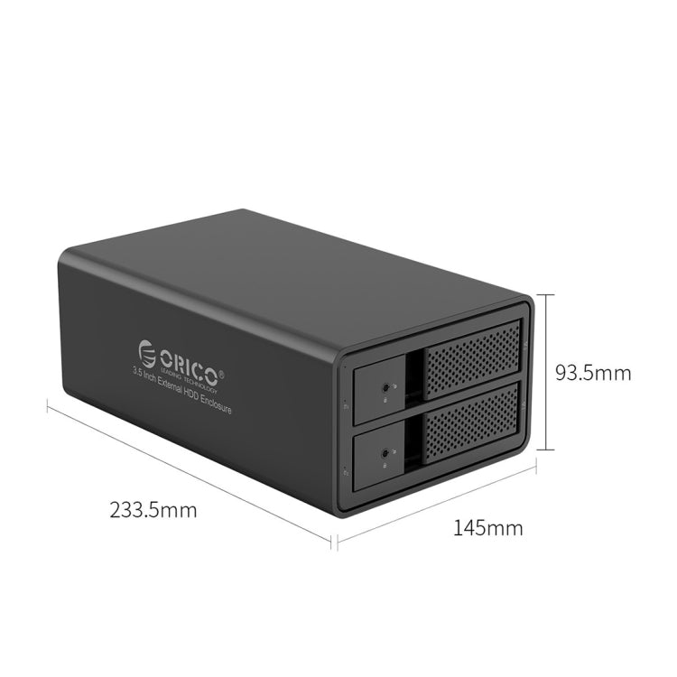 ORICO 9528U3 3,5-Zoll Externes Festplattengehäuse