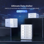 ORICO 9528RU3 3,5-Zoll Externes Festplattengehäuse mit RAID