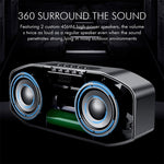 M5 Coole Eule Design Bluetooth Lautsprecher LED Blitz Drahtloser Lautsprecher FM Radio Wecker TF-Karte