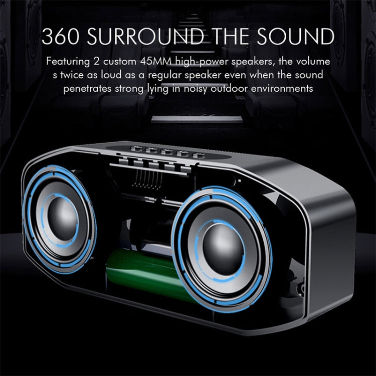 M5 Coole Eule Design Bluetooth Lautsprecher LED Blitz Drahtloser Lautsprecher FM Radio Wecker TF-Karte