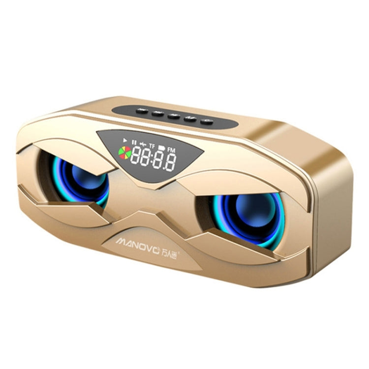 M5 Coole Eule Design Bluetooth Lautsprecher LED Blitz Drahtloser Lautsprecher FM Radio Wecker TF-Karte