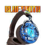 VJ086 Graffiti Headset Kabelloses Sport Bluetooth Headset Wassertransfer Farbiger Druck Headset, Unterstützt TF, FM