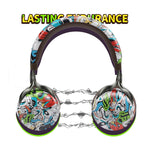 VJ086 Graffiti Headset Kabelloses Sport Bluetooth Headset Wassertransfer Farbiger Druck Headset, Unterstützt TF, FM