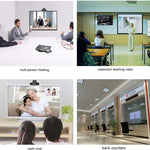 HXSJ A870 Webcam HD 480P PC-Kamera mit schallabsorbierendem Mikrofon MIC für Skype für Android TV Drehbare Computer-Kamera USB Web Cam, 480P