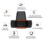 HXSJ A870 Webcam HD 480P PC-Kamera mit schallabsorbierendem Mikrofon MIC für Skype für Android TV Drehbare Computer-Kamera USB Web Cam, 480P