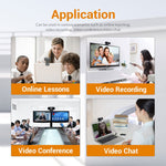HD 1080P Webcam mit eingebautem Mikrofon Smart Webcam USB Streaming Beauty Live Kamera für Computer Android TV