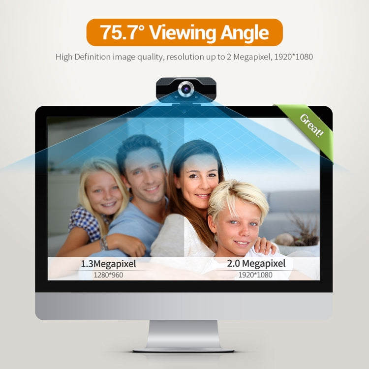 HD 1080P Webcam mit eingebautem Mikrofon Smart Webcam USB Streaming Beauty Live Kamera für Computer Android TV