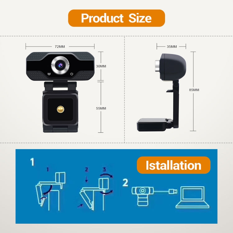 HD 1080P Webcam mit eingebautem Mikrofon Smart Webcam USB Streaming Beauty Live Kamera für Computer Android TV