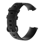 Diamond Pattern Silicone Wrist Strap Watch Band for Fitbit Charge 3 Small Size：190*18mm, Size：190x18mm