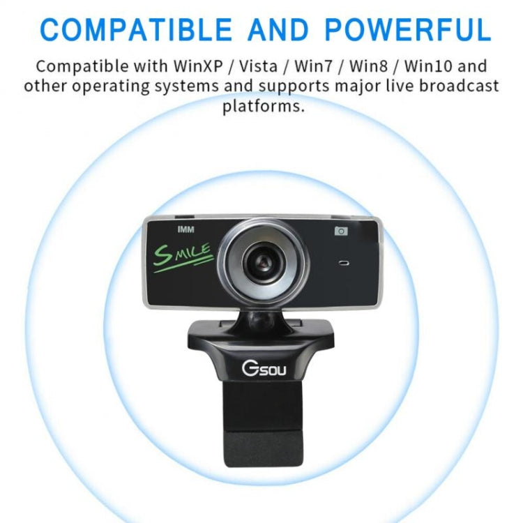 B01 HD Webcam mit eingebautem Mikrofon Smart Webcam USB Streaming Live Kamera mit Geräuschunterdrückung