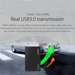 ORICO 2588US3-V1 2,5 Zoll USB3.0 Festplattengehäuse, Silber, Rot, Blau, Schwarz