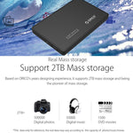 ORICO 2588US3-V1 2,5 Zoll USB3.0 Festplattengehäuse, Silber, Rot, Blau, Schwarz