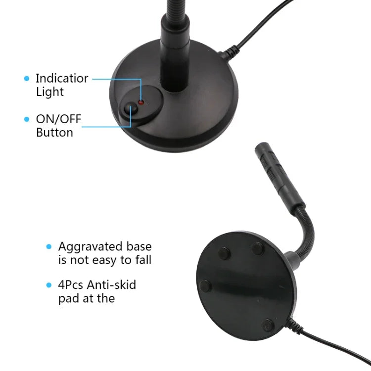 Mini Microphone For Computer Micro Voice Changer USB Microphone Professionnel Mic Gaming Condenser Microphone