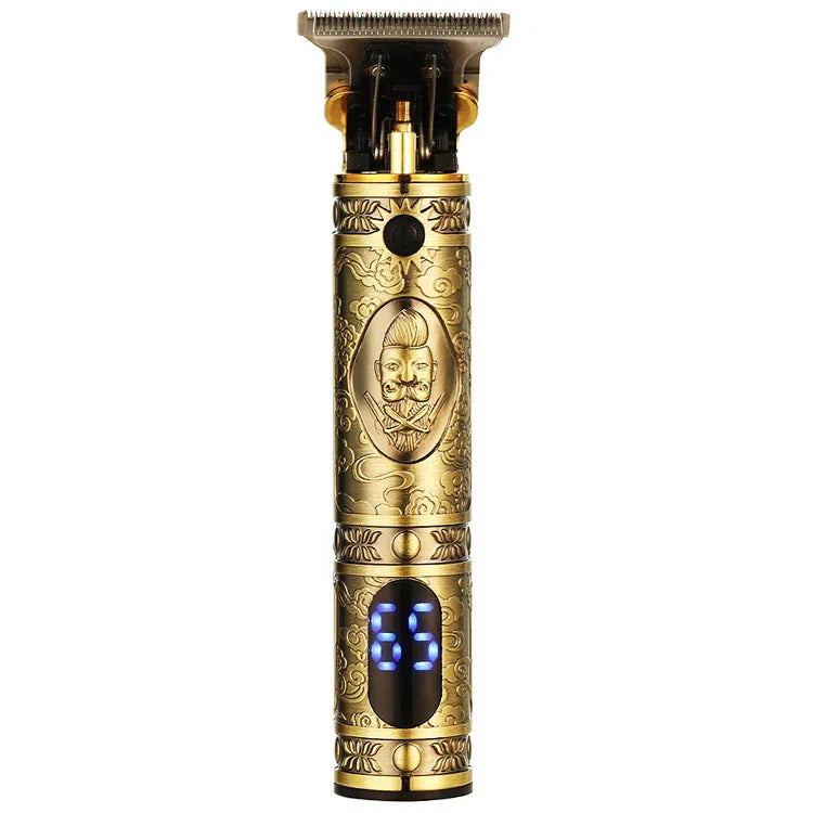 VGR V-228 5W USB Retro-Haarschneidemaschine mit Gravur und LED-Digitalanzeige, V-228 (Bronze), V-228 (Silber)
