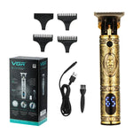 VGR V-228 5W USB Retro-Haarschneidemaschine mit Gravur und LED-Digitalanzeige, V-228 (Bronze), V-228 (Silber)