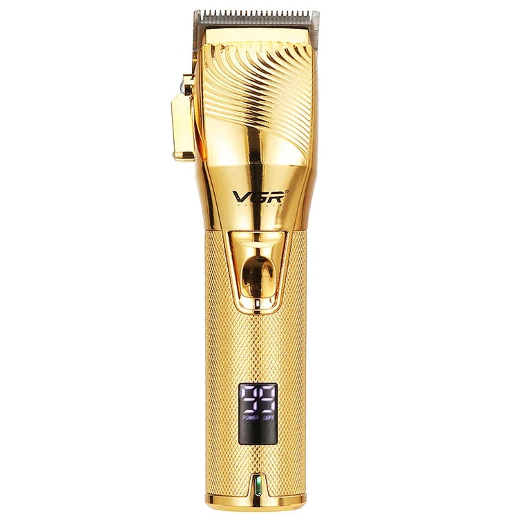 VGR V-280 10W USB Metall-Haarschneidemaschine mit LED-Digitalanzeige, V-280 (Gold)