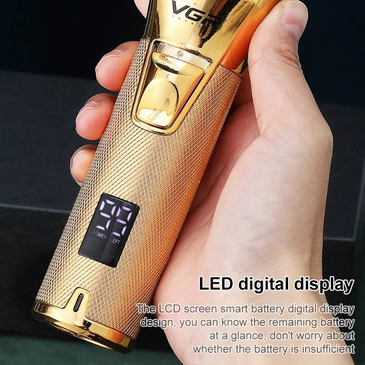 VGR V-280 10W USB Metall-Haarschneidemaschine mit LED-Digitalanzeige, V-280 (Gold)