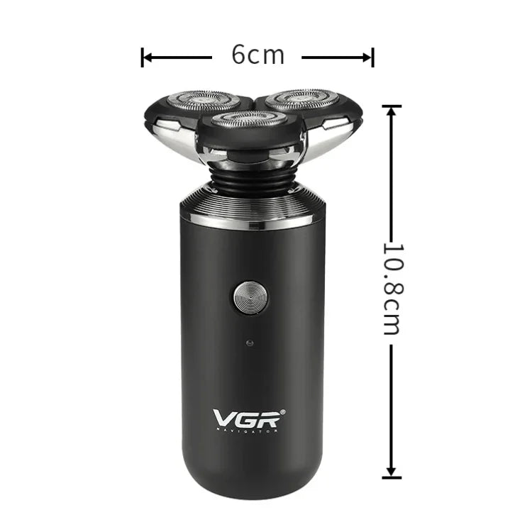 VGR V-317 5W USB Omnidirektionaler Dreidimensionaler Schwebender Drei-Netzwerk-Elektrorasierer, V-317