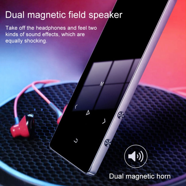1,8 Zoll Touchscreen Metall Bluetooth MP3 MP4 Hifi Sound Musikplayer, 8GB, X2, 16GB, Schwarz, Silber, Roségold
