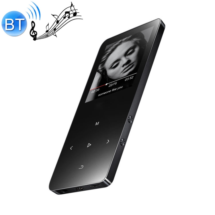 1,8 Zoll Touchscreen Metall Bluetooth MP3 MP4 Hifi Sound Musikplayer, 8GB, X2, 16GB, Schwarz, Silber, Roségold