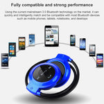 NVAHVA MP3 Player Bluetooth Kopfhörer, Kabelloses Sport Headset MP3 Player mit FM Radio, Stereo Ohrhörer TF Karte MP3 bis zu 32GB, mini-503 Schwarz, mini-503 Rot, mini-503 Blau, mini-503 Gold