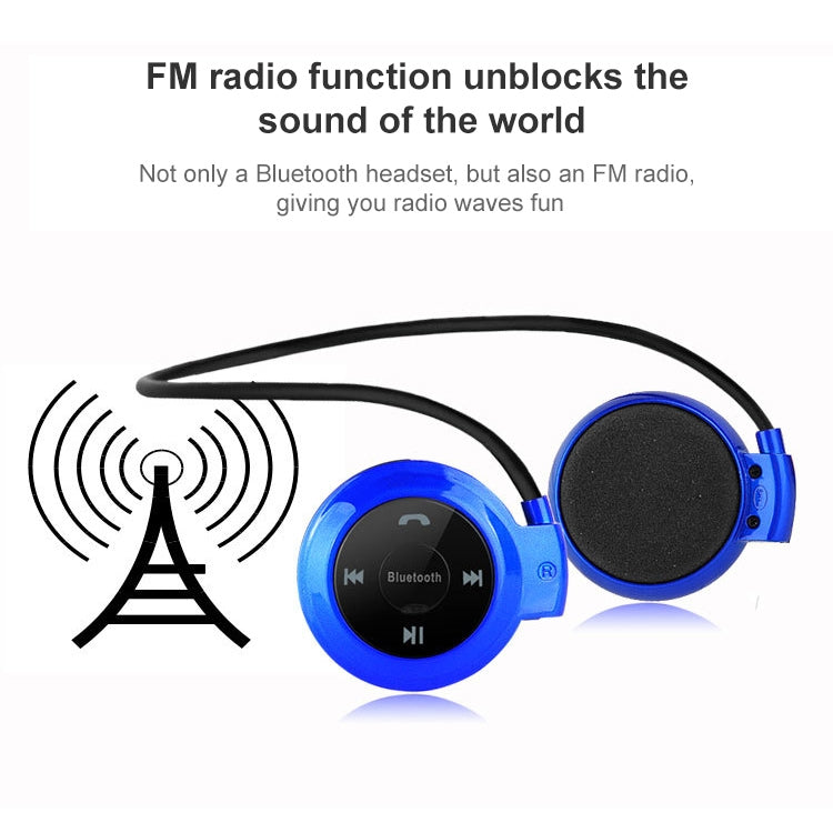 NVAHVA MP3 Player Bluetooth Kopfhörer, Kabelloses Sport Headset MP3 Player mit FM Radio, Stereo Ohrhörer TF Karte MP3 bis zu 32GB, mini-503 Schwarz, mini-503 Rot, mini-503 Blau, mini-503 Gold
