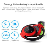 NVAHVA MP3 Player Bluetooth Kopfhörer, Kabelloses Sport Headset MP3 Player mit FM Radio, Stereo Ohrhörer TF Karte MP3 bis zu 32GB, mini-503 Schwarz, mini-503 Rot, mini-503 Blau, mini-503 Gold