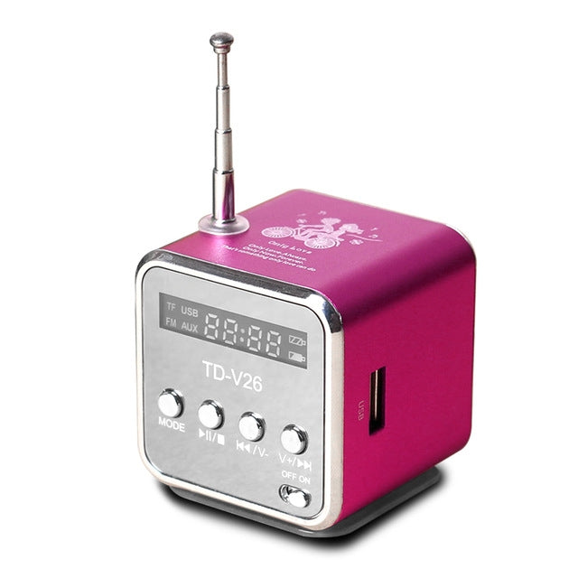 Tragbare Lautsprecher mit FM Mini Multifunktionsradio USB Notebook Lautsprecher für TV Handy Unterstützung SD/TF Karte MP3 Musik Player