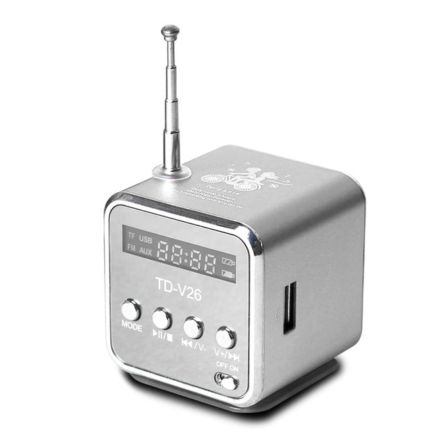 Tragbare Lautsprecher mit FM Mini Multifunktionsradio USB Notebook Lautsprecher für TV Handy Unterstützung SD/TF Karte MP3 Musik Player