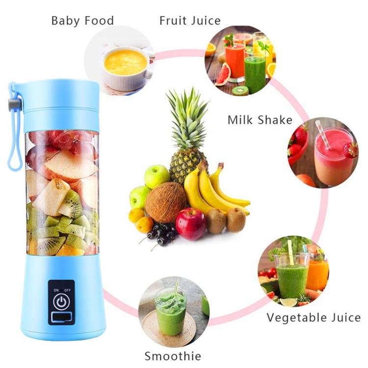 380ml 6 Mixer Entsafter Becher USB Wiederaufladbar Elektrisch Automatisch Gemüse Obst Zitrus Orange Saftbereiter Becher Mixer Flasche, TBD002369201A, TBD002369201B, TBD002369201C, TBD002369201D, TBD002369201E, TBD002369201F, TBD002369201G, TBD002369201H