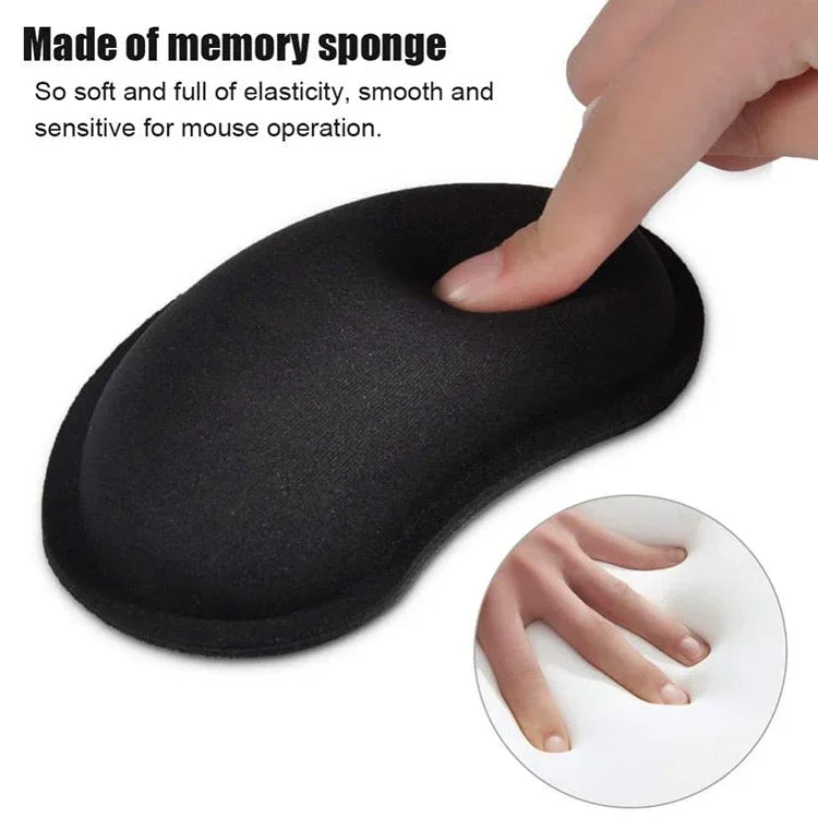 Komfortable 3D-Handgelenkauflage aus Silikagel, Handkissen mit Memory-Schaum-Mauspad