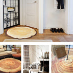 3D Jahresringmuster Bad Wohnzimmer Teppiche Heimdekoration Matte, Durchmesser ca. 0,6 m