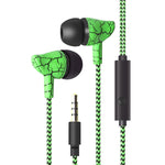 3,5mm Klinken-Kabel-Ohrhörer Super Bass Sound Kopfhörer Ohrstöpsel mit Mikrofon für Mobiltelefon Samsung Xiaomi MP3 4