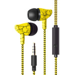 3,5mm Klinken-Kabel-Ohrhörer Super Bass Sound Kopfhörer Ohrstöpsel mit Mikrofon für Mobiltelefon Samsung Xiaomi MP3 4