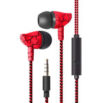 3,5mm Klinken-Kabel-Ohrhörer Super Bass Sound Kopfhörer Ohrstöpsel mit Mikrofon für Mobiltelefon Samsung Xiaomi MP3 4