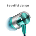 Metall Kabelgebundene Ohrhörer Super Bass Sound Kopfhörer In-Ear Sport-Headset mit Mikrofon für Xiaomi Samsung Huawei