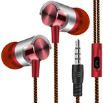 Metall Kabelgebundene Ohrhörer Super Bass Sound Kopfhörer In-Ear Sport-Headset mit Mikrofon für Xiaomi Samsung Huawei