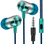 Metall Kabelgebundene Ohrhörer Super Bass Sound Kopfhörer In-Ear Sport-Headset mit Mikrofon für Xiaomi Samsung Huawei