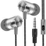 Metall Kabelgebundene Ohrhörer Super Bass Sound Kopfhörer In-Ear Sport-Headset mit Mikrofon für Xiaomi Samsung Huawei