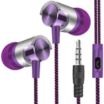 Metall Kabelgebundene Ohrhörer Super Bass Sound Kopfhörer In-Ear Sport-Headset mit Mikrofon für Xiaomi Samsung Huawei